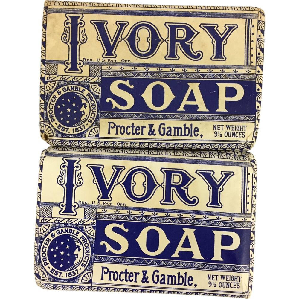 2 Pcs Set Procter Gamble Vintage Ivory Soap Bar 1979 Commemorative 100th Yr